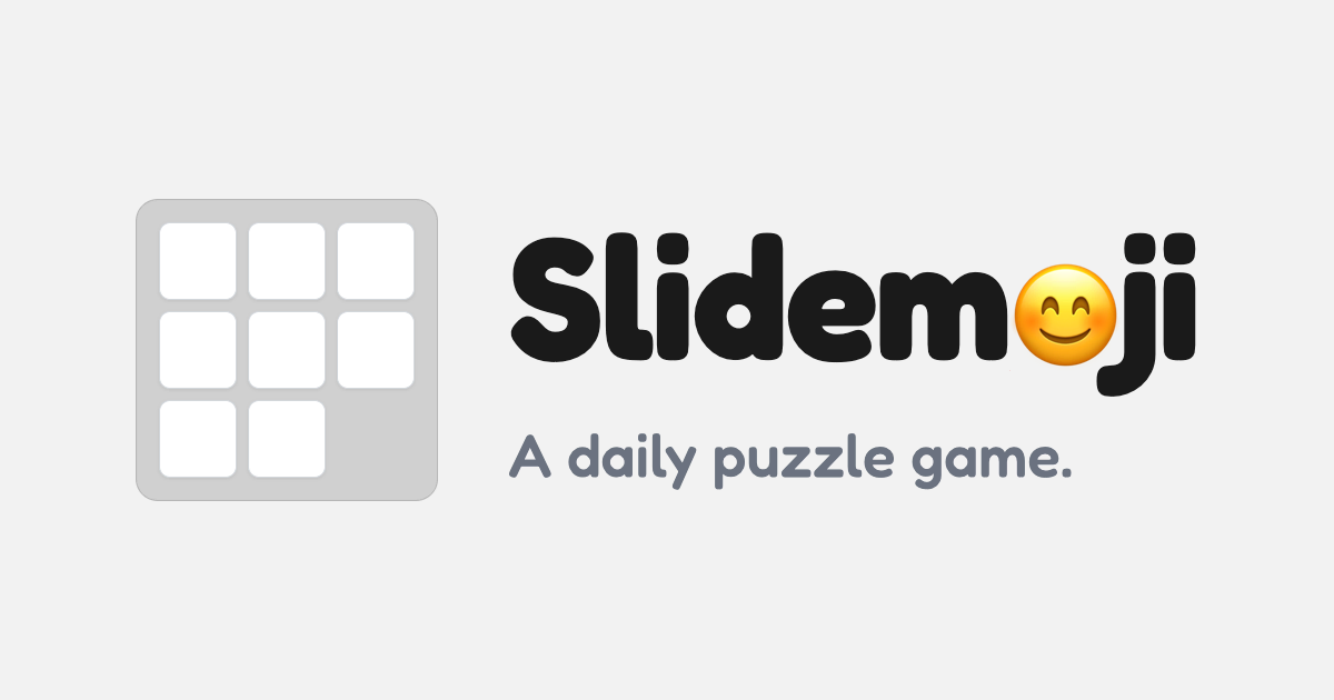 Slidemoji — a daily emoji sliding puzzle game